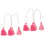 4Pièces Pompons Rose Pour Décoration Accroche-Sacs 6
