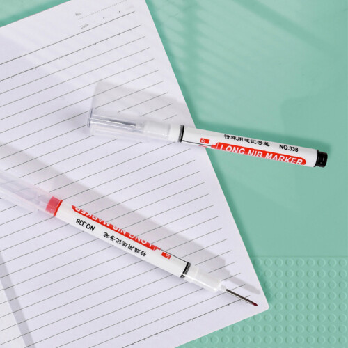 8Pcs Industrial Long Head Marker Pens for Precision Deep Hole Marking 2