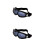 2Pièces Lunettes ABS Gris Pour Cyclisme Ski, Anti-Buée 7