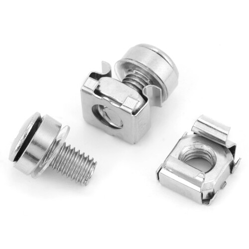 Network Cabinet Rack Screws & Cage Nuts Assortment Kit M5*16 for Data Centres