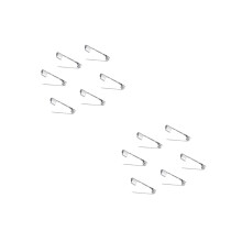 400Pcs Wear-Resistant Silver Safety Pin Backs for Corsage & Fabric