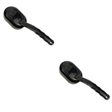 2Pièces Éponges Brillance Noires Maniables Ergonomique