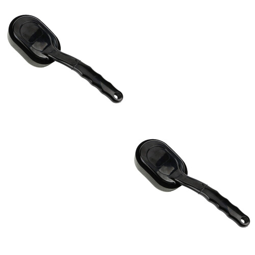 2Pièces Éponges Brillance Noires Maniables Ergonomique