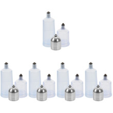 15Pcs Refillable Airbrush Paint Bottles Strong Plastic Dispensers