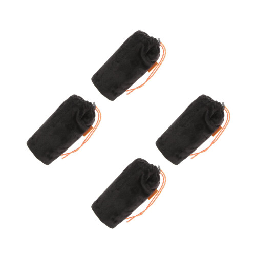 4Pcs Black Flannelette Saxophone Bag Durable Storage Pouch Accessory