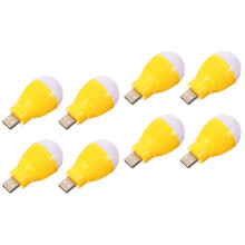 8Pièces Mini Lampe LED USB Portable Pour D'urgence