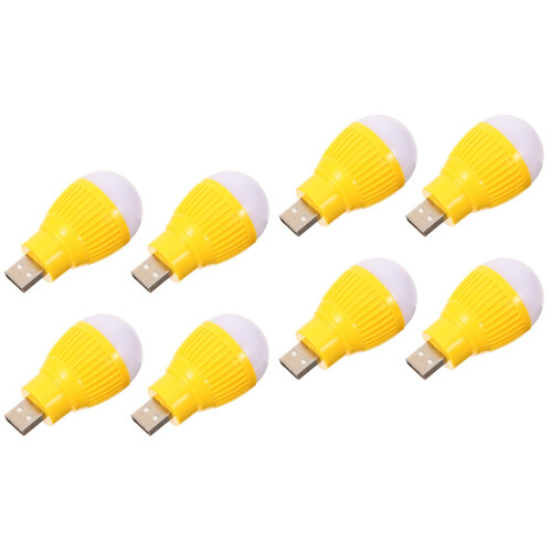 8Pièces Mini Lampe LED USB Portable Pour D'urgence