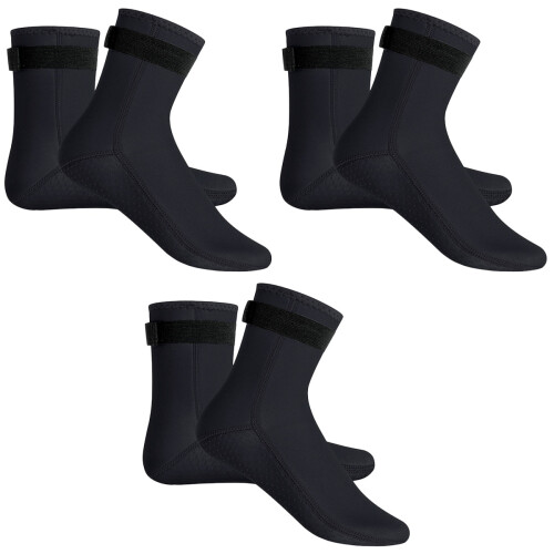 3Paires Natation Noir Confortables Résistantes