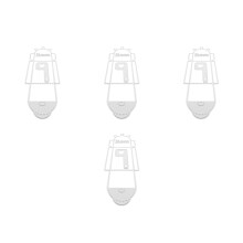 4St Mini Brievenbus Embosmal Wit Metaal Voor Creatieve DIY Gebruik