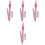 4Sets Draagbare Roze Passer Voor Studenten Tekentools 1