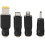 Power Cord USB to 5.5X2.1 Multifunctional  Interchangeable Plug 9