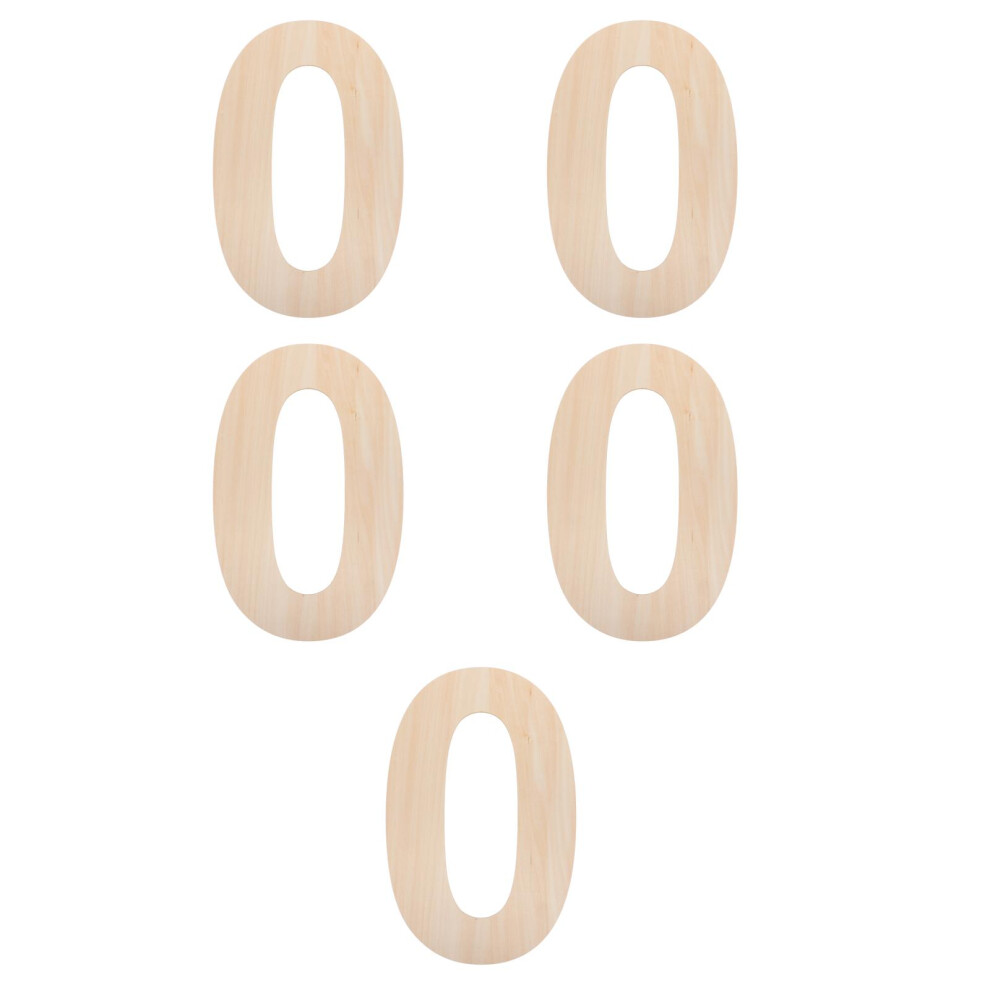 5Pcs Natural Wood Numbers For Photos And Baby Keepsakes Totority