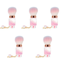 5St Makeup Brush Roze Blush & Poeder Design Voor