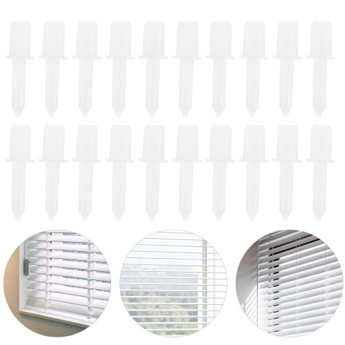400Pcs Durable White Plastic Shutter Repair Pins for Window Louvers 2