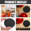 20Pcs Plastic Ice Hockey Pucks Black Durable Desktop Game Accessories 3