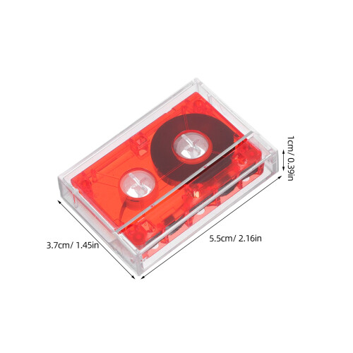 Cassette Audio Rouge Plastique Pour Interview 60 Minutes 1
