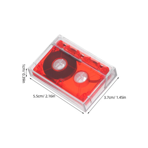 Cassette Audio Rouge Plastique Pour Interview 60 Minutes 2