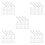 250Pcs White Plastic Adjustable Pleated Curtain Hooks for Drapes Home 8