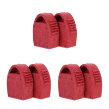 6St Rood Rubber Ladder Beschermkappen Met Antislip En Opberggemak
