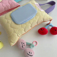 2PCS Cotton Baby Wet Wipe Pouch Portable Wipes Holder Case Reusable Car Hanging Tissue Box Baby Stroller Hanging Bag