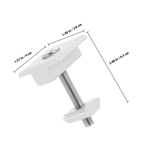 4 Pcs Bed Railing Battery Panel Installation Clamp Bracket Solar Clip 1