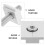 4 Pcs Bed Railing Battery Panel Installation Clamp Bracket Solar Clip 5