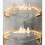 Acrylic Wall Mounted Corner Floating Shelf Gold 10