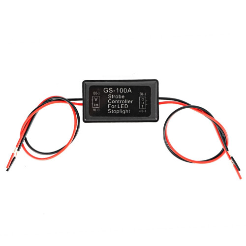 Traffic Safety Warning Flashing Strobe Blinking Controller LED Brake Light Voltage Compatible Flash Module Rear-End Accident Prevention Durable 2