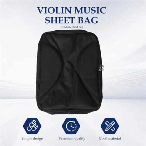 Universal Violin Carbon Fiber Case Hard Case Square Light Music Sheet Bag,Black 2