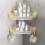 Acrylic Wall Mounted Corner Floating Shelf Gold 7
