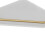 Acrylic Wall Mounted Corner Floating Shelf Gold 15
