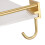 Acrylic Wall Mounted Corner Floating Shelf Gold 13