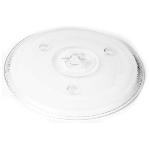 Placa de Micro-Ondas de 10,5 Polegadas Prato de Micro-Ondas Sobressalente DuráVel Placa GiratóRia Universal de Micro-Ondas Placa de Vidro Redonda 1