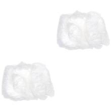 2Pcs White Disposable Car Cover Thickened Anti-Uv Sunscreen Dustproof
