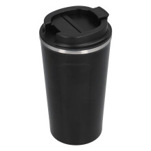 510 ml Doppelwandiger Edelstahl-Thermobecher, Schwarz, Tragbar