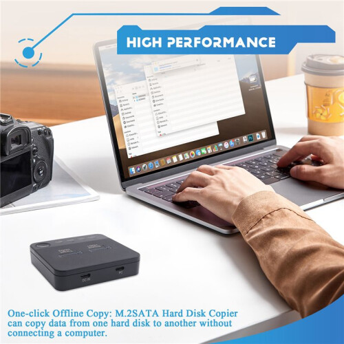 M.2  Duplicator M.2  Dual Bay SSD Enclosure External Hard Disk Docking Station with Clone for M2 HDD SSD Reader 2
