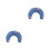 2Pcs Blue Comfortable U-Shape Pet Sleeping Pillow for Neck Support 7