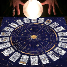 Tarot Card Tablecloth, Fortune Telling Card Mat, Board Game Cloth Mat, Board Game Decoration Tableclot F