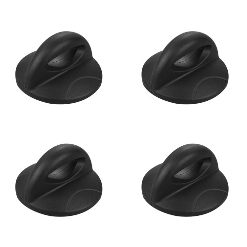 12Pcs High Friction Black Pot Cover Knobs for Kitchen Cookware Lids 1
