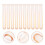 20Pcs Golden Acrylic Sample Tubes Multi-Function Laboratory Test Tubes 11