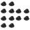 12Pcs High Friction Black Pot Cover Knobs for Kitchen Cookware Lids 7