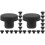 40Pcs Silicone Plugs for Holes Black Durable High Temperature Stoppers 4