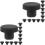 40Pcs Silicone Plugs for Holes Black Durable High Temperature Stoppers 5