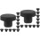 40Pcs Silicone Plugs for Holes Black Durable High Temperature Stoppers 6
