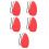 5Pcs Red Saxophone Cleaning Cloth Soft Durable Wind Instrument Care 8