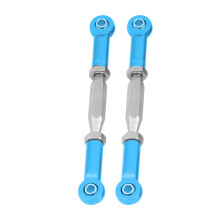 2 Stück Blaue Aluminiumlegierung Hintere Obere Servolenkungsstangen für FS 53633/51805 RC Auto