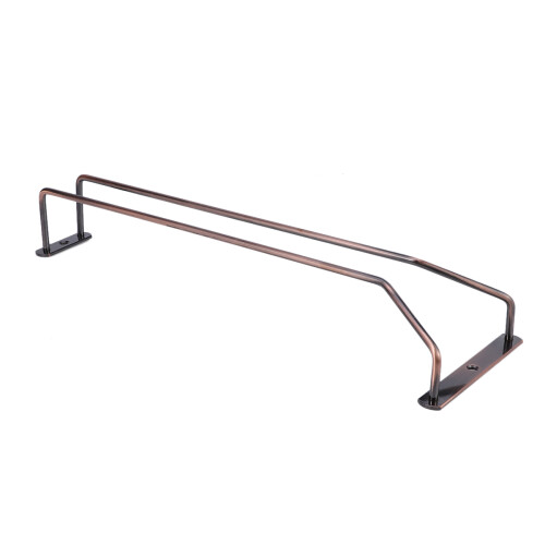 2Pcs Light Brown Wine Rack Stemware Holder Glass Hanger for Kitchen 1