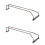 2Pcs Light Brown Wine Rack Stemware Holder Glass Hanger for Kitchen 5