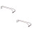 2Pcs Light Brown Wine Rack Stemware Holder Glass Hanger for Kitchen 6