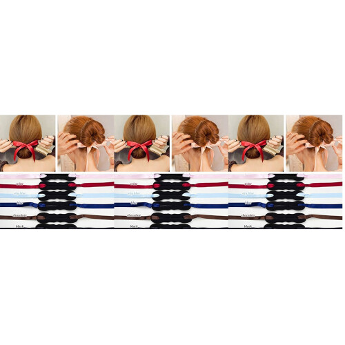 9Pcs Hair Bun for Party Use Assorted Color Easy Style 2